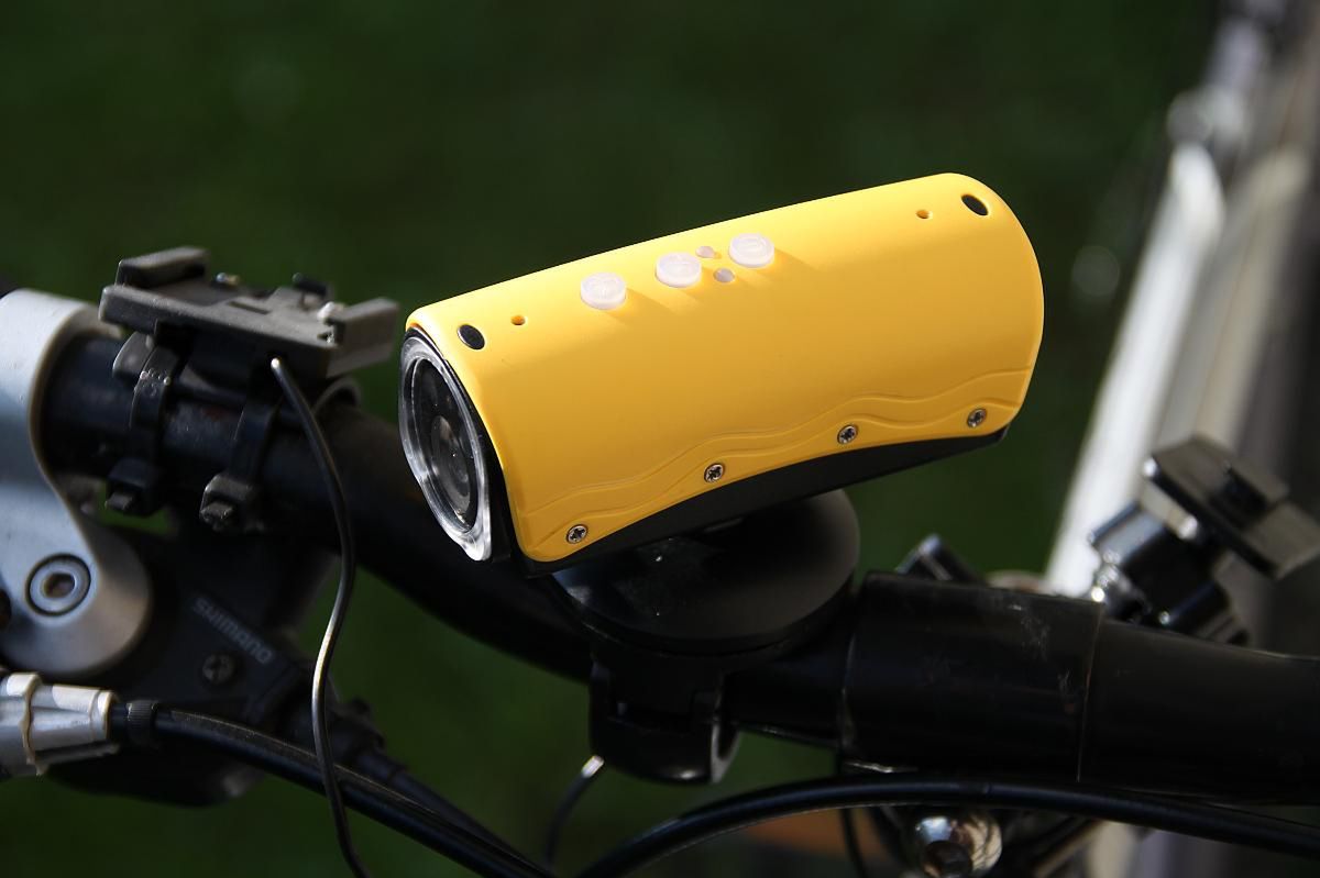 Kamera zamontowana na rowerze