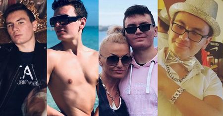 Miłośnik selfie w lustrze i prężenia muskułów - syn "Królowej życia", Conan Kaźmierski (ZDJĘCIA)