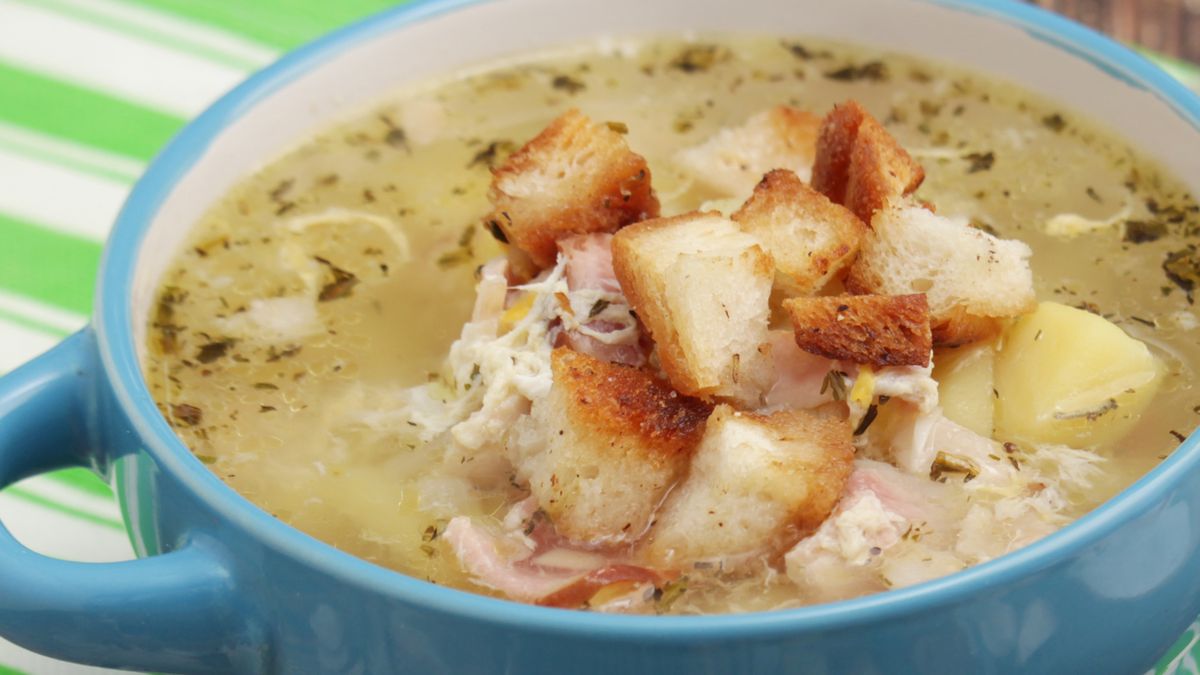 Czeska zupa czosnkowa