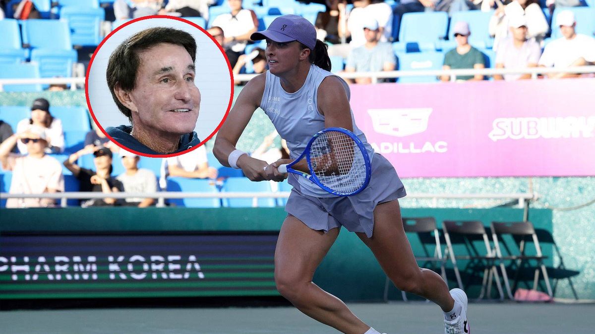 Getty Images / Han Myung-Gu/Getty Images/John Lamparski/Getty Images / Na dużym zdjęciu Iga Świątek, na małym Rick Macci