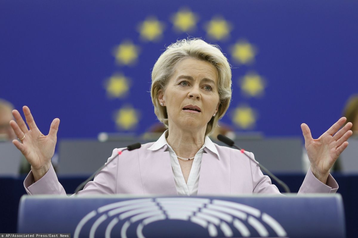 PE przyjął rezolucję krytyczną wobec decyzji KE o KPO. Na zdjęciu: szefowa KE Ursula von der Leyen