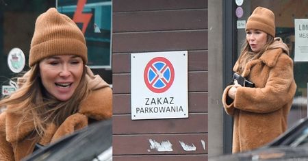 Szofer Joanny Przetakiewicz ZNÓW parkuje bentleyem na niedozwolonym miejscu (ZDJĘCIA)