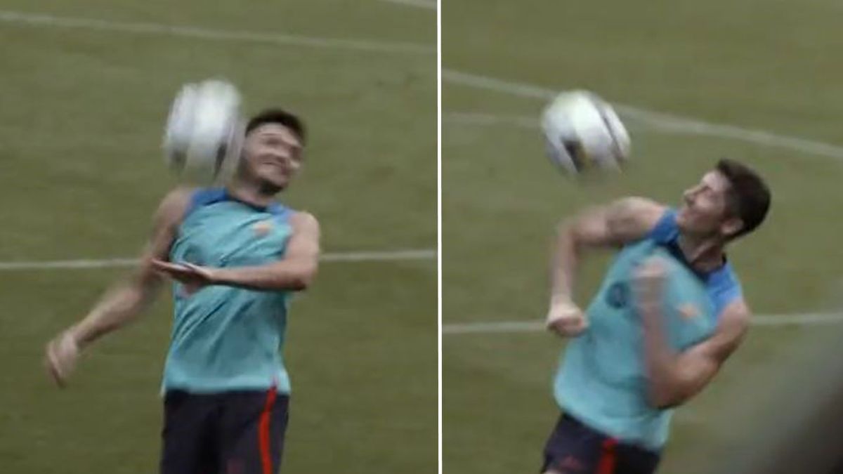 Archiwum prywatne / FC Barcelona / Na zdjęciu: Pedri oraz Robert Lewandowski na treningu FC Barcelony