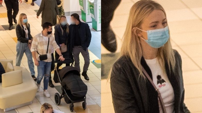Barbara Kurdej-Szatan buszuje po centrum handlowym z mężem i dziećmi