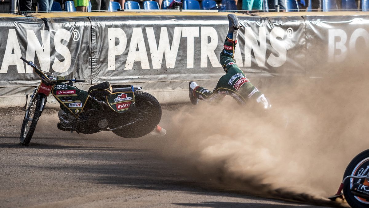 WP SportoweFakty / Michał Chęć / Na zdjęciu: Upadek Kajetana Kupca w Lublinie