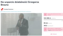 Zrzutka blokuje wszystkie zbiórki dla Grzegorza Brauna