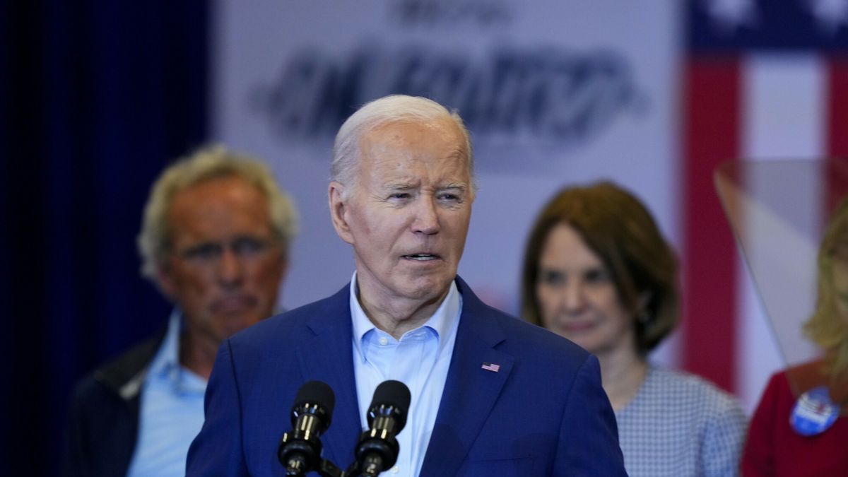 Temporary
President Joe Biden speaks during a campaign event in Philadelphia, Thursday, April 18, 2024. (AP Photo/Matt Rourke)
Matt Rourke
