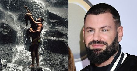 Wojtek Gola i młodsza o 16 lat Sofi przyjmują wymyślne pozy pod wodospadem. Odważnie? (FOTO)