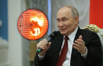 Zaatakowali rakietą blok. Kuriozalny komentarz Putina