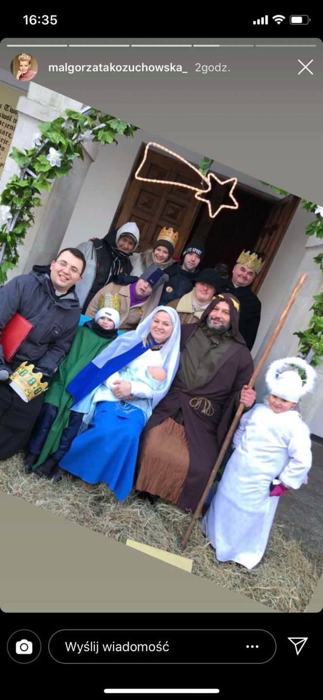 Małgorzata Kożuchowska w orszaku Trzech Króli