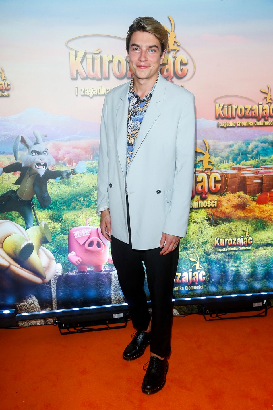 Nikodem Rozbicki na pokazie filmu Kurozając i Chomik Ciemności