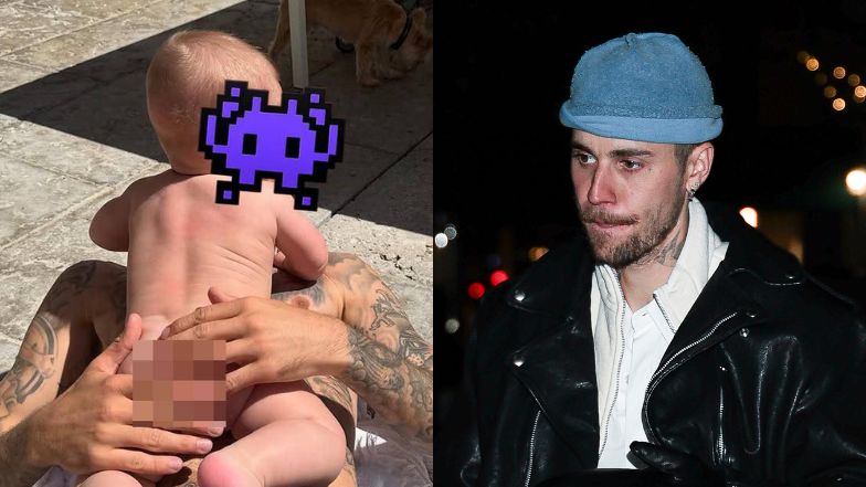 Justin Bieber w ogniu krytyki po publikacji fotki z nagim synem