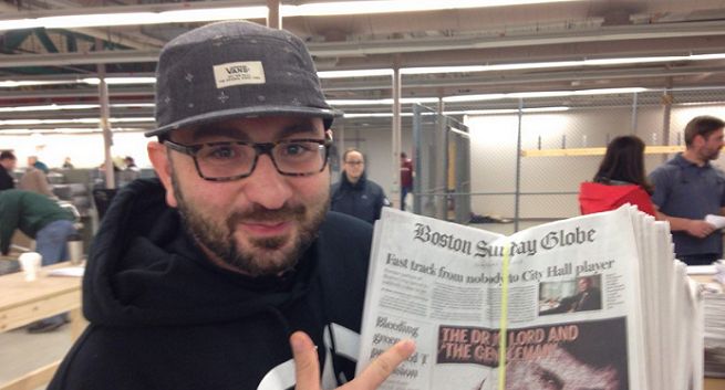 Dziennikarze „Boston Globe” sami dostarczają gazetę prenumeratorom