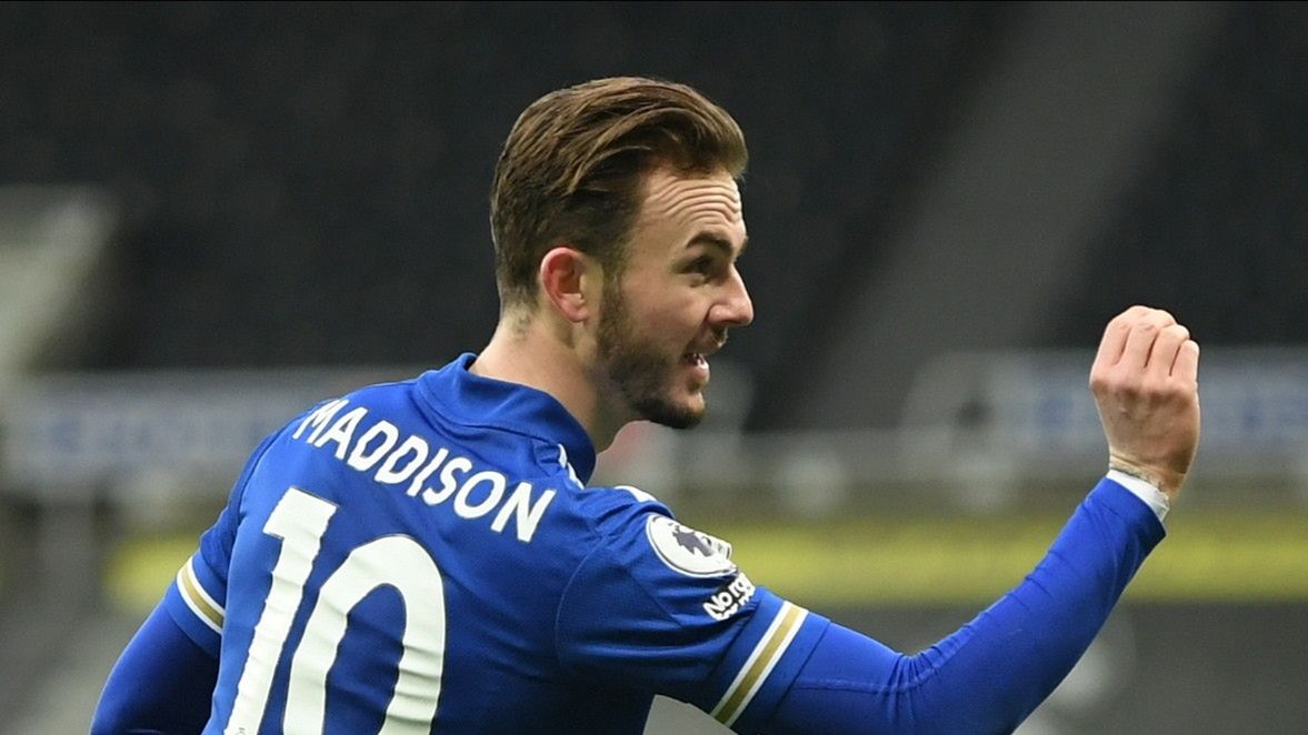 James Maddison cieszy się z gola