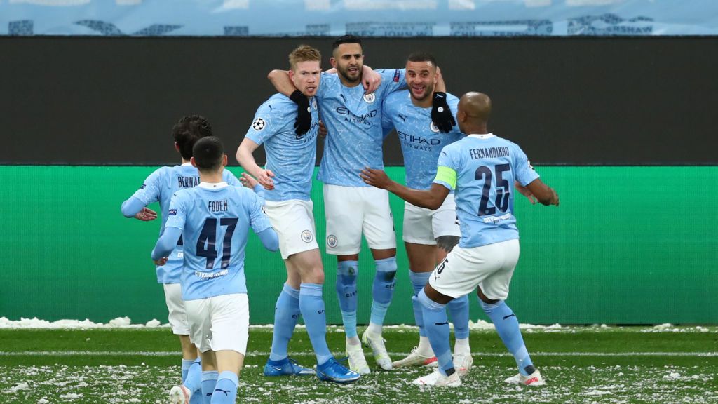 radość piłkarzy Manchesteru City