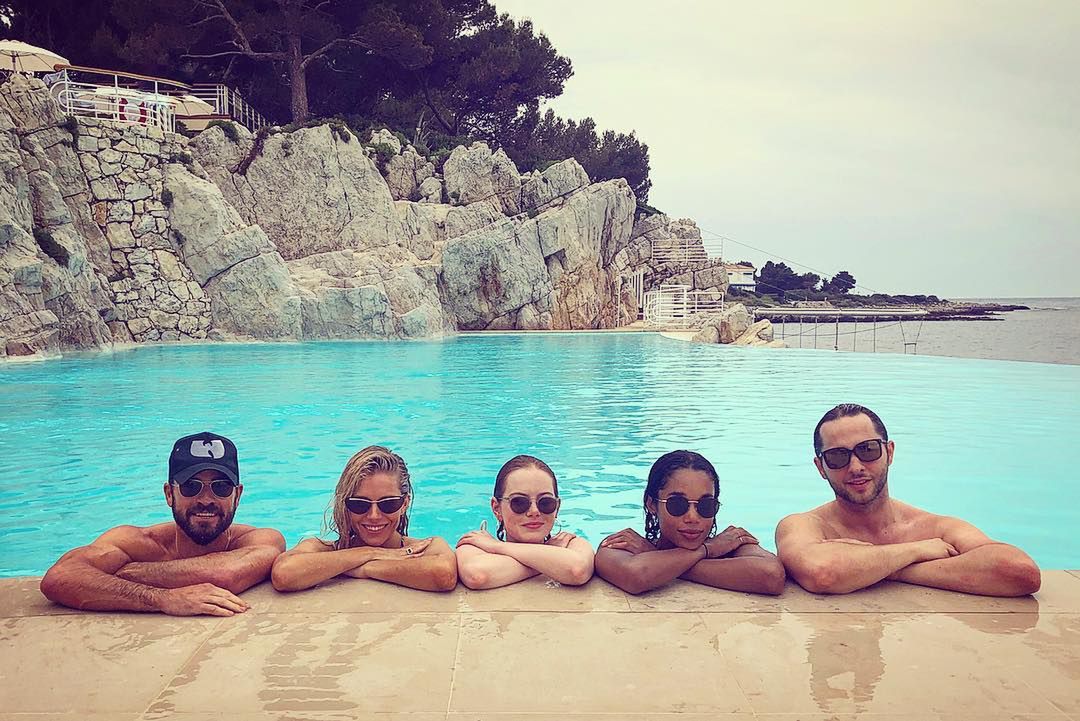 Justin Theroux, Emma Stone, Sienna Miller,Laura Harrier,