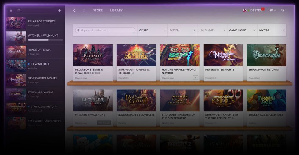 GOG Galaxy już dla każdego, zobacz jak platforma wypada w porównianiu ze Steam