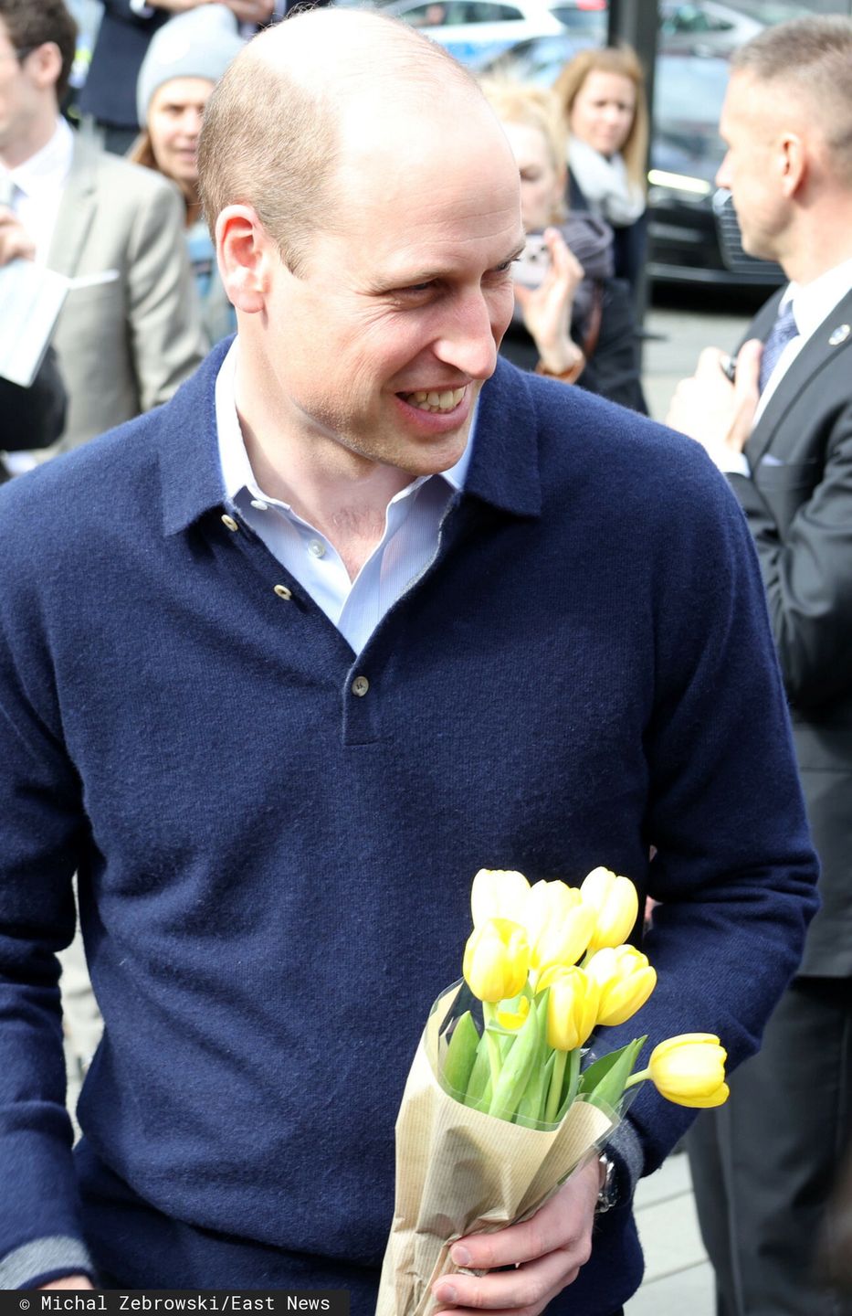 Książę William w Warszawie. Zaskoczył go tłum fanów