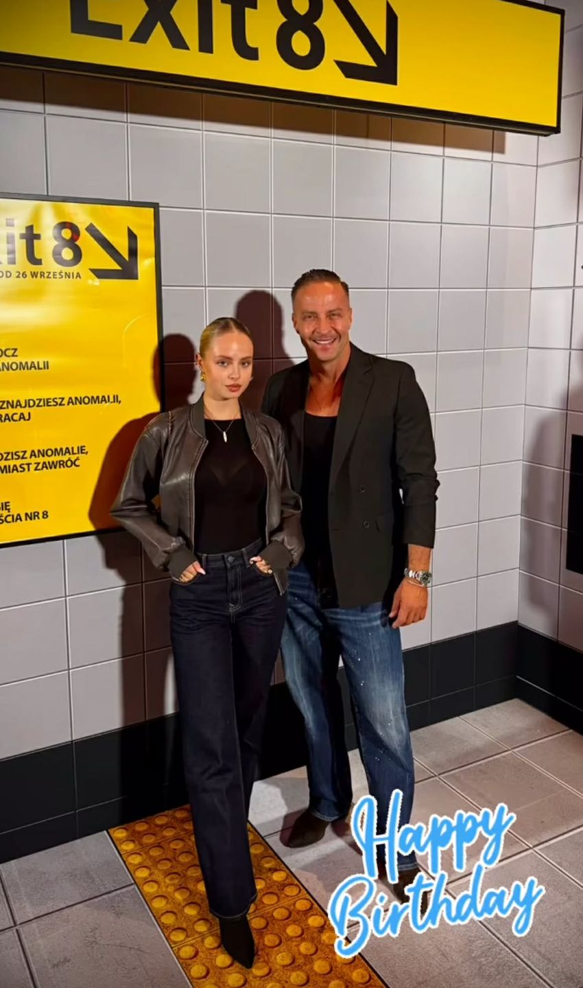 Marek Krupski z córką Mią