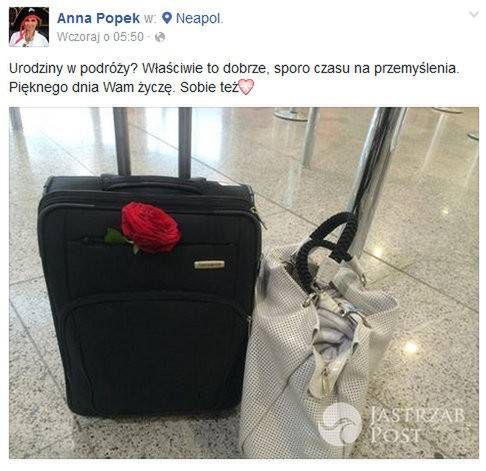 Anna Popek obchodziła urodziny na lotnisku