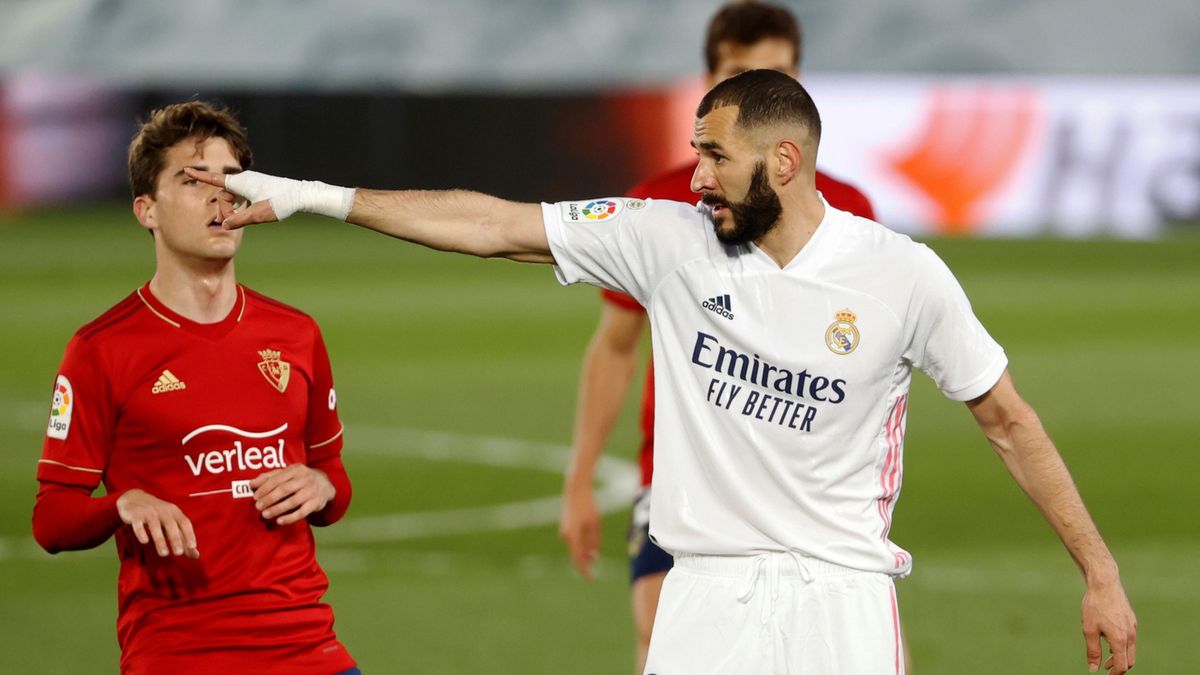 Na pierwszym planie zdjęcia: Karim Benzema