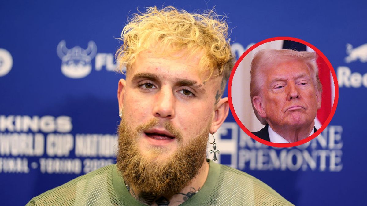 Getty Images / Marco Canoniero/LightRocket/Carl Court - Pool / Na głównym: Jake Paul, w kółku: Donald Trump