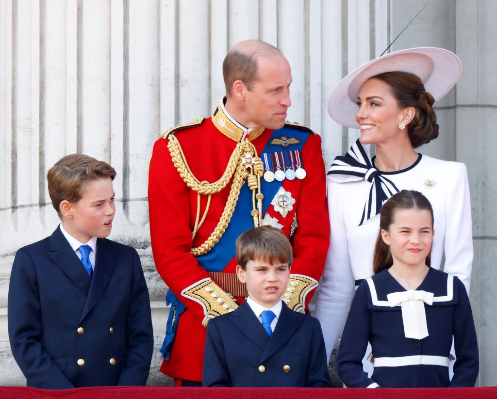 The Duchess Kate with family at Trooping the Colour