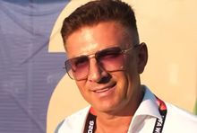 Mateusz Borek podczas relacji Kanału Sportowego z mundialu