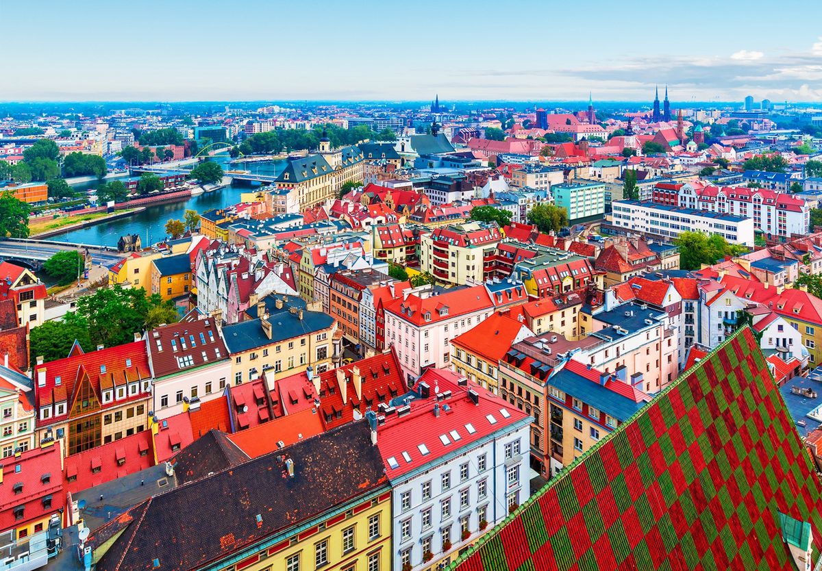 Wrocław panorama pogoda krajobraz