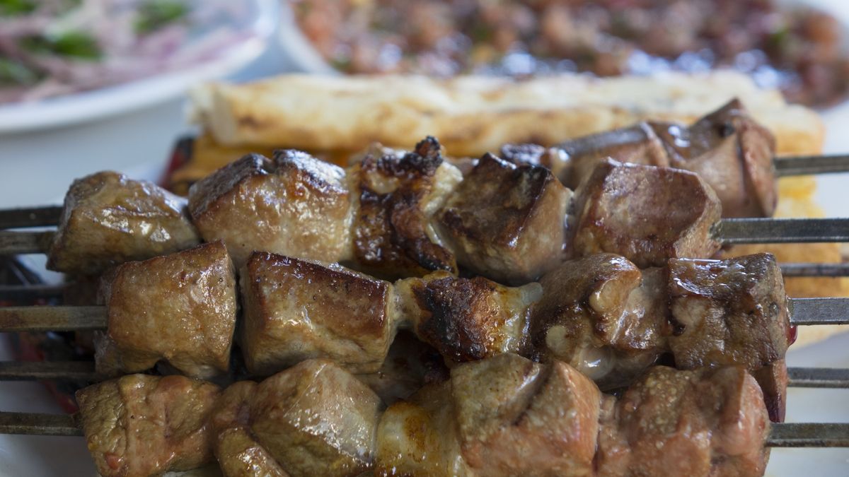 liver shish kebab on plate with bread
Adana, Middle East, Turkey - Middle East, Liver - Organ, Kebab
batuhan toker
turkish, shish, liver, cuisine, background, grill, lamb, traditional, chicken, turkey, delicious, dish, roast, pepper, kebap, hot, asian, tasty, mixed, mix, greek