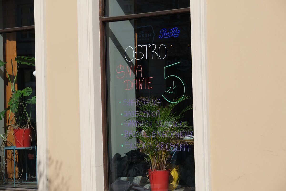 Śniadanie za 5 zł w Ostro