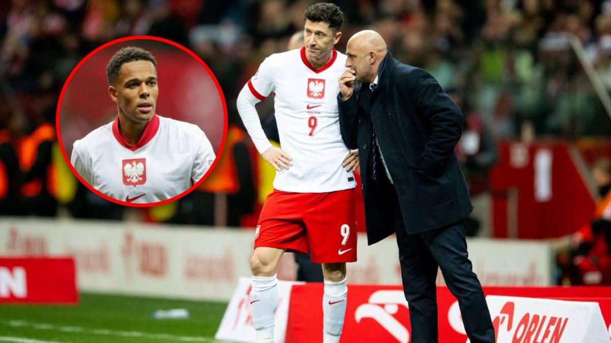 Getty Images / Na dużym zdjęciu Michał Probierz i Robert Lewandowski, na małym Michael Ameyaw