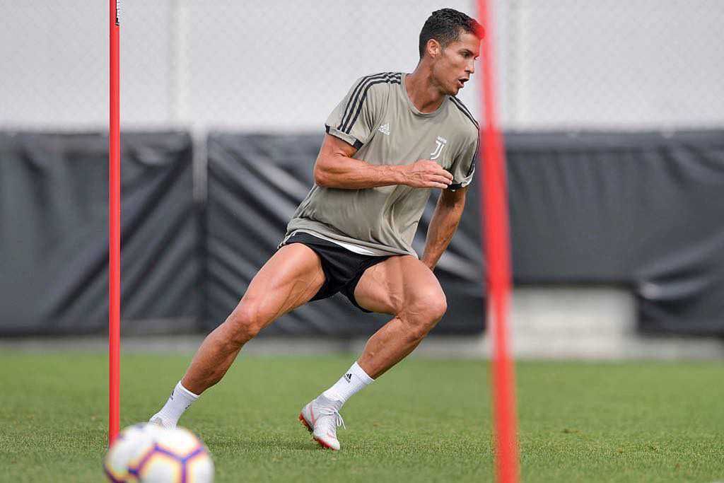 Christiano Ronaldo podczas treningu/ Instagram