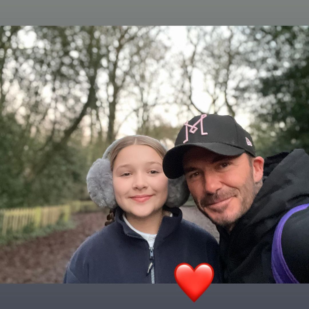 David Beckham z córką