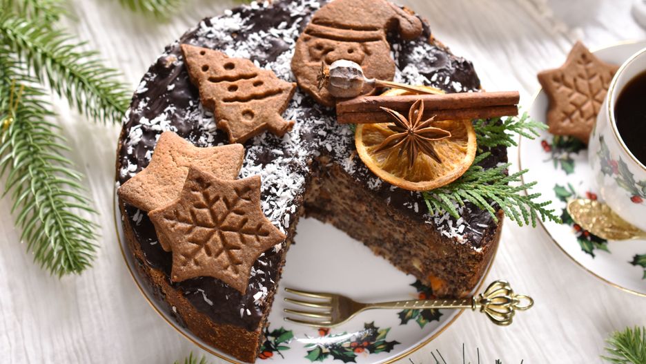 Makowiec japoński na świątecznym stole