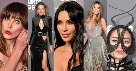 Gala amfAR: ściśnięte biusty Kardashianek, Heidi Klum i Alessandry Ambrosio na ściance (ZDJĘCIA)