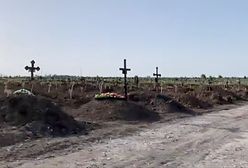 Tysiące krzyży. Wstrząsające nagranie z Mariupola
