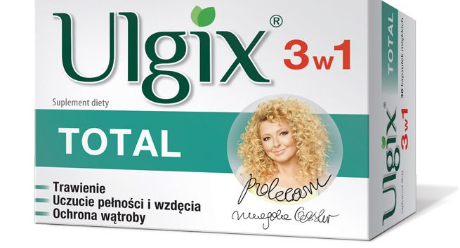 Magda Gessler na opakowaniach Ulgix Total
