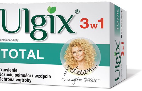 Magda Gessler na opakowaniach Ulgix Total
