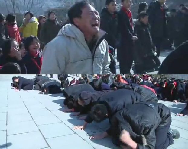 Koreańczycy płaczą po Kim Dzong Ilu... (MOCNE WIDEO!)
