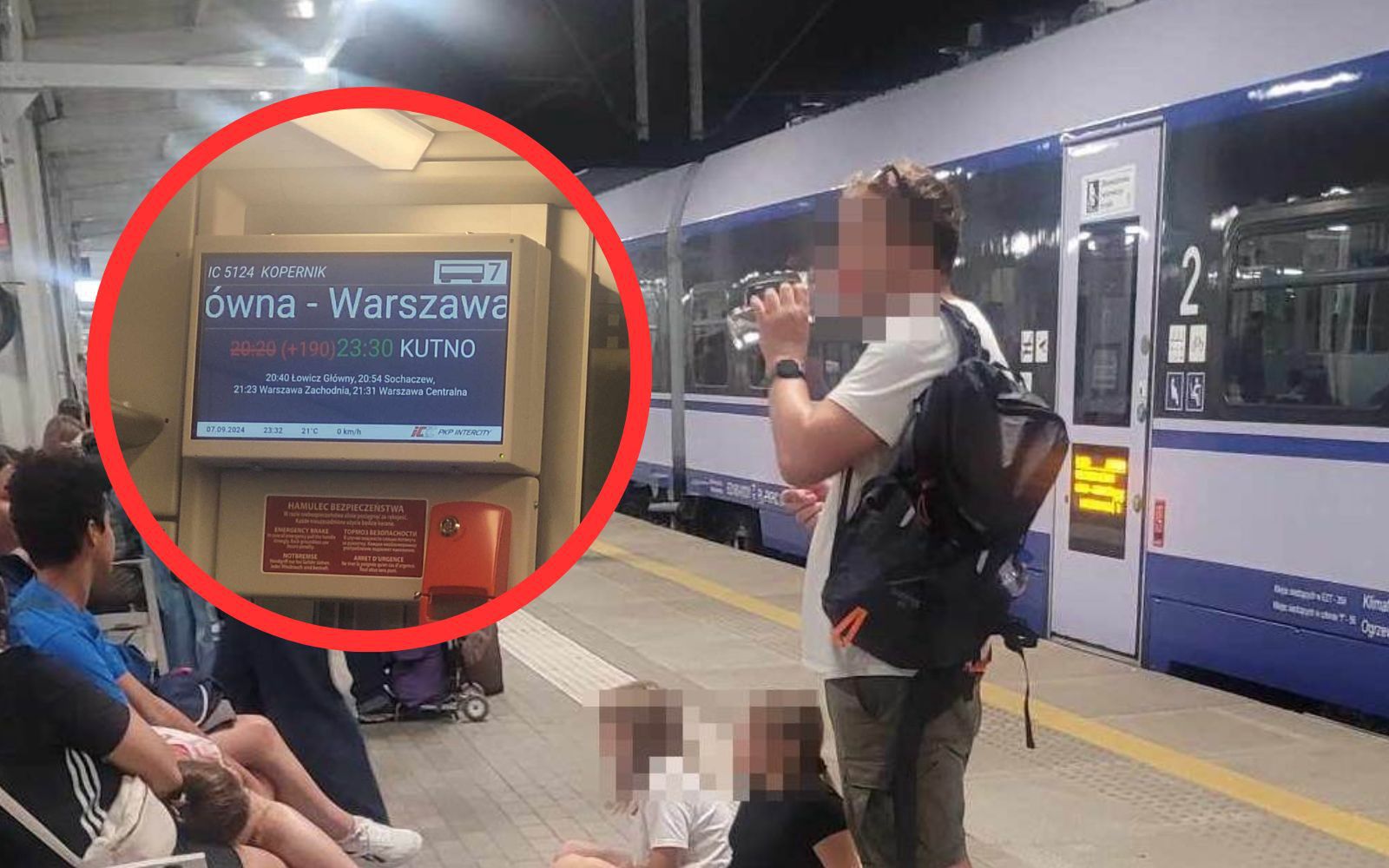 Pociąg relacji Bydgoszcz - Warszawa Wschodnia z opóźnieniem