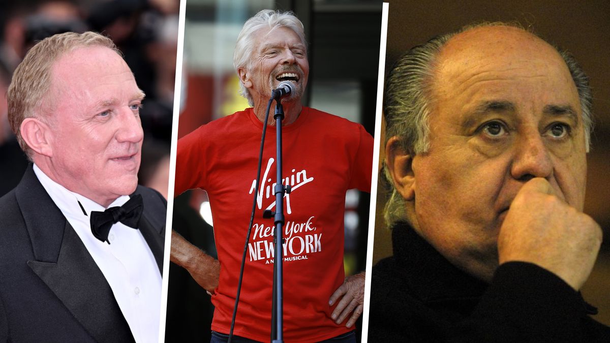 François-Henri Pinault, Richard Branson i Amancio Ortega