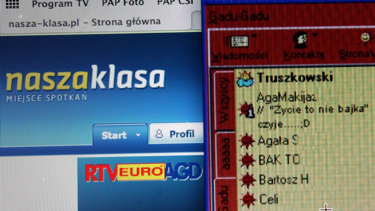 Grzegorz Micha�owski
gadu gadu, gg, internet, internetowy, komunikator, nasza klasa, naszaklasa.pl, portal