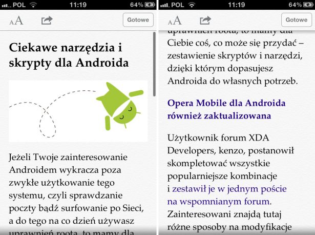 Genialny tryb Reading oraz Czytelnia w Safari iOS 5