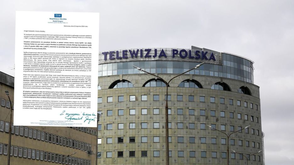 Fragment siedziby Telewizji Polskiej przy ulicy Woronicza 17 w Warszawie,