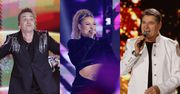 Gwiazdy disco polo bawią publiczność na sylwestrze TV Republika: Magdalena Narożna, Radosław Liszewski, Sławomir Świerzyński