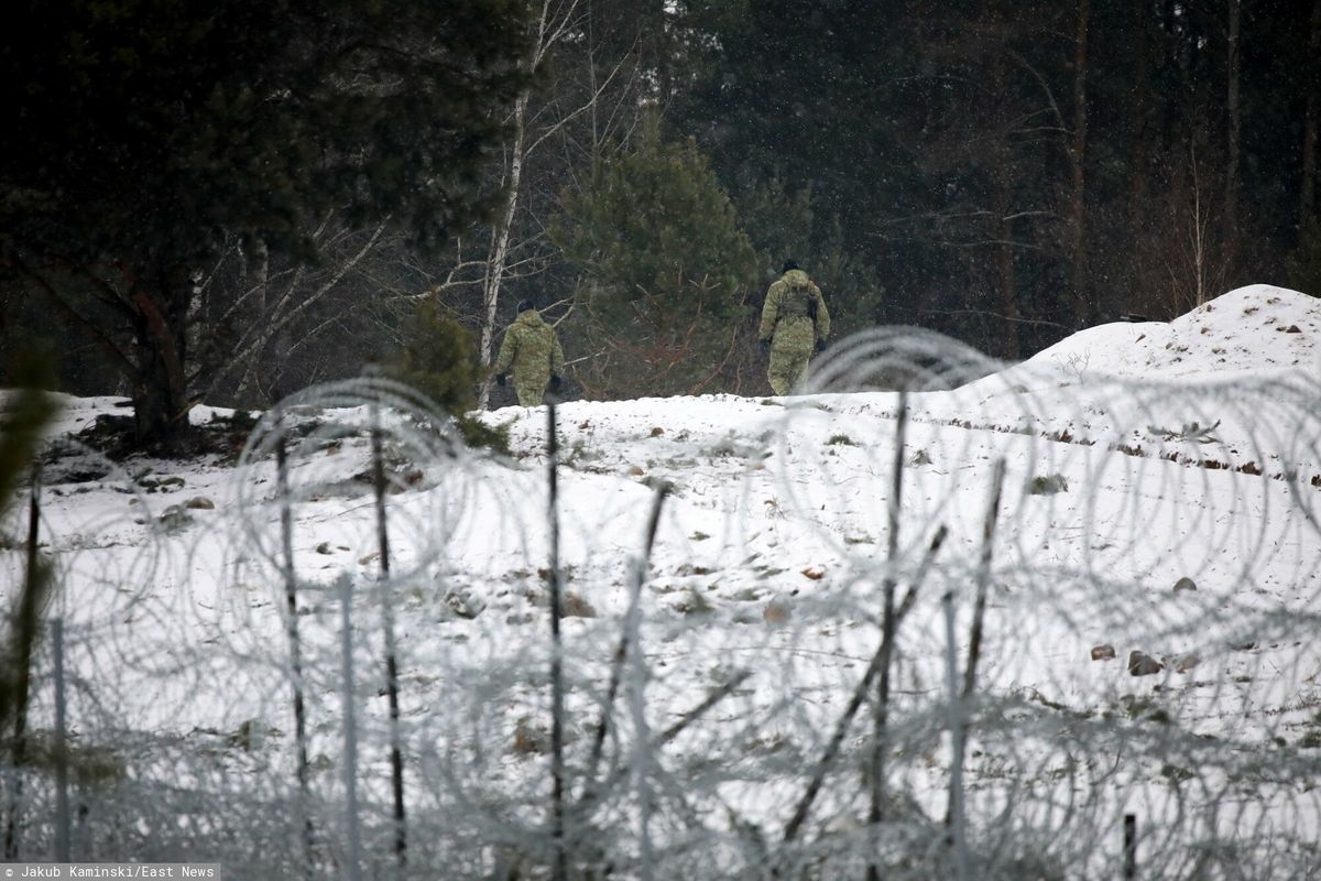 Żołnierze na granicy polsko-białoruskiej. Zdjęcie ilustracyjne