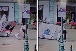 Baner kandydata PiS runął na chodnik. Jest reakcja posła