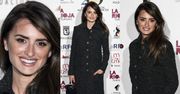 Skromna Penelope Cruz odbiera nagrodę w żałobnej stylizacji