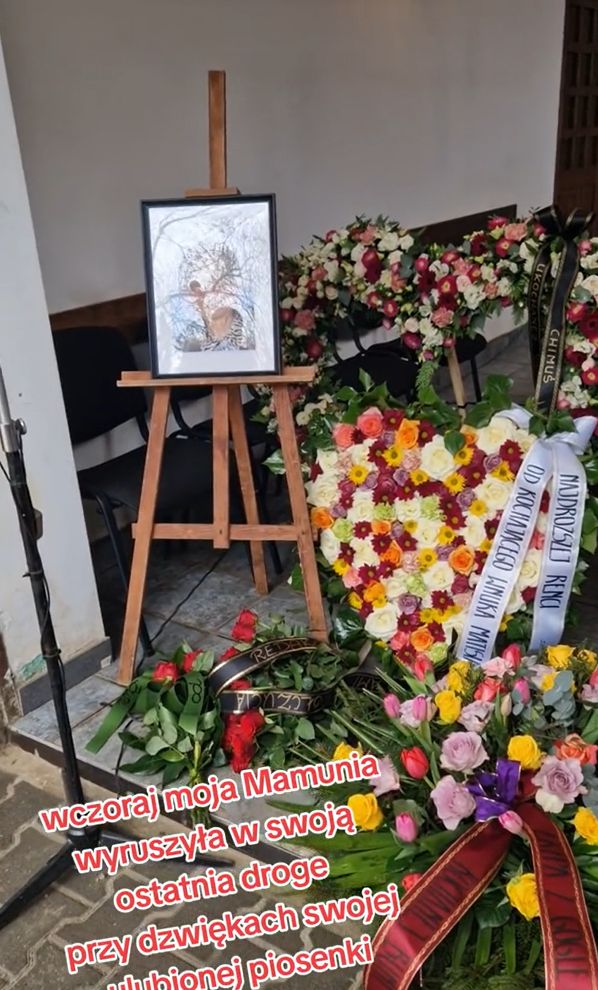 Izabela Zeiske opublikowała nagranie z pogrzebu mamy